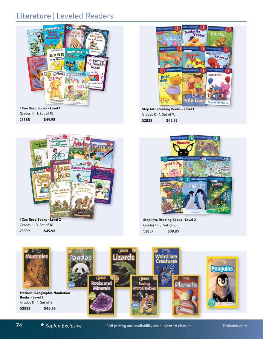 Kaplan Early Learning Company - 2026 Elementary Catalog - DK Level