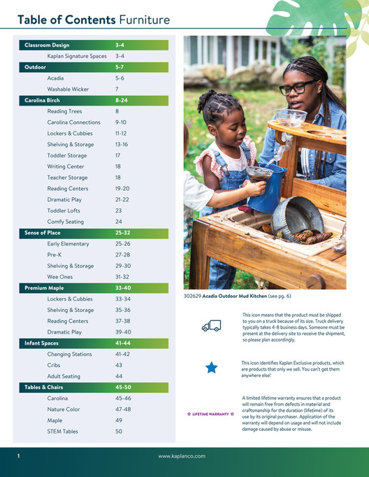Kaplan Early Learning Company - 2026 Furniture Mini Catalog - Page 1